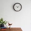 Lemnos Campagne Aile Wall Clock with Thermometer and Wooden Natural Diameter Hygrometer, Analog, Frame, Color, PC17-05 BW, Brown, 29.4cm