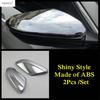 Car Side Rearview Mirror Cap Strip Protector Decoration Cover Trim Fit For Honda Civic 2016 2017 ABS Chrome Accessories Exterior
