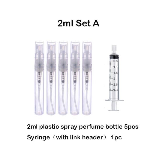 1 комплект, 2 мл, 3 мл, 5 мл, 8 мл, 10 мл, мини-переносной пластиковый флакон для духов с распылителем и прямыми инструментами для наполнения духов