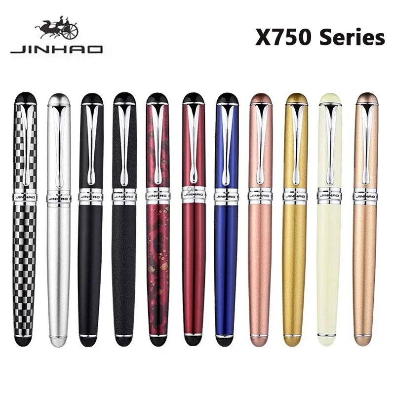 Перьевая ручка Jinhao X750 Роскошные Элегантные Ручки Средний Косой Тип Ираурита Перо Пишущая Ручка Канцелярские Товары Офисные Школьные Принадлежности