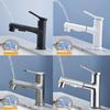 Grey Bathroom Basin Faucets Basin Mixer Sink Faucet Pull Out Bathroom Water Mixer Chrome White Modern Washbasin Faucets Black