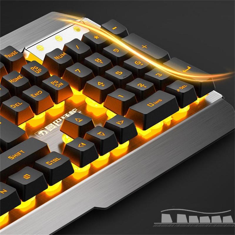 Беспроводная механическая клавиатура и игровой набор мыши, перезаряжаемый с подсветкой для игр