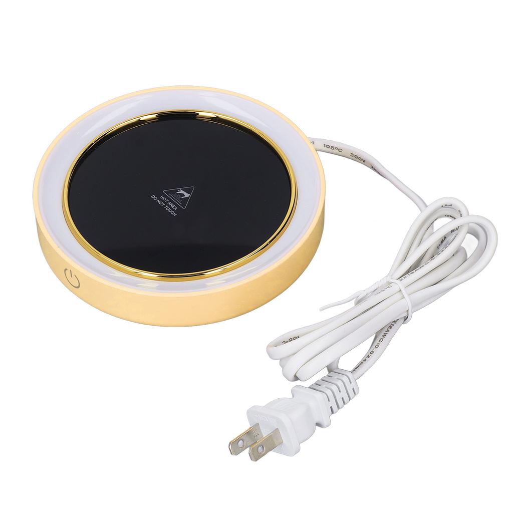Electric Cup Warmer Constant Temperature 2 Modes LED Light Desk Cup Warmer for Office Cafe Home AC