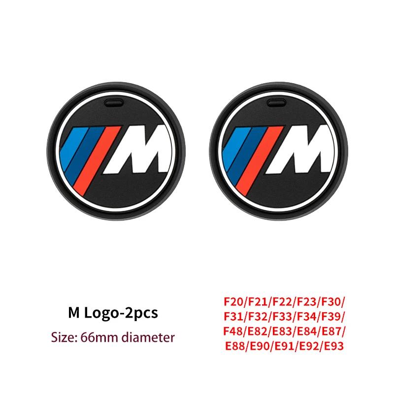 Car Sticker Hot 2025 M Power Car Coasters Silicone Anti-Slip Water Cup Mat For BMW X1 X2 X3 X5 X4 X6 X7 G30 G20 G32 G11 G12 F40