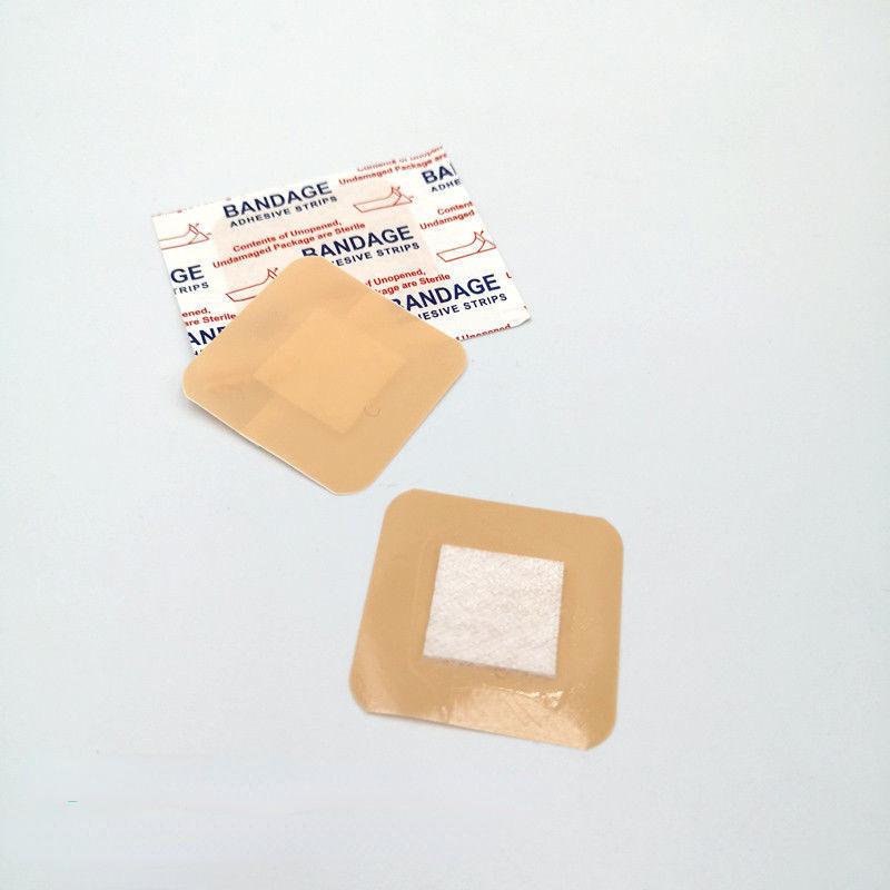 100 шт./лот, полоски для первой помощи, пластыри для ухода за ранами, клейкие пластыри, тканевые повязки на кончики пальцев, пластыри для повязки