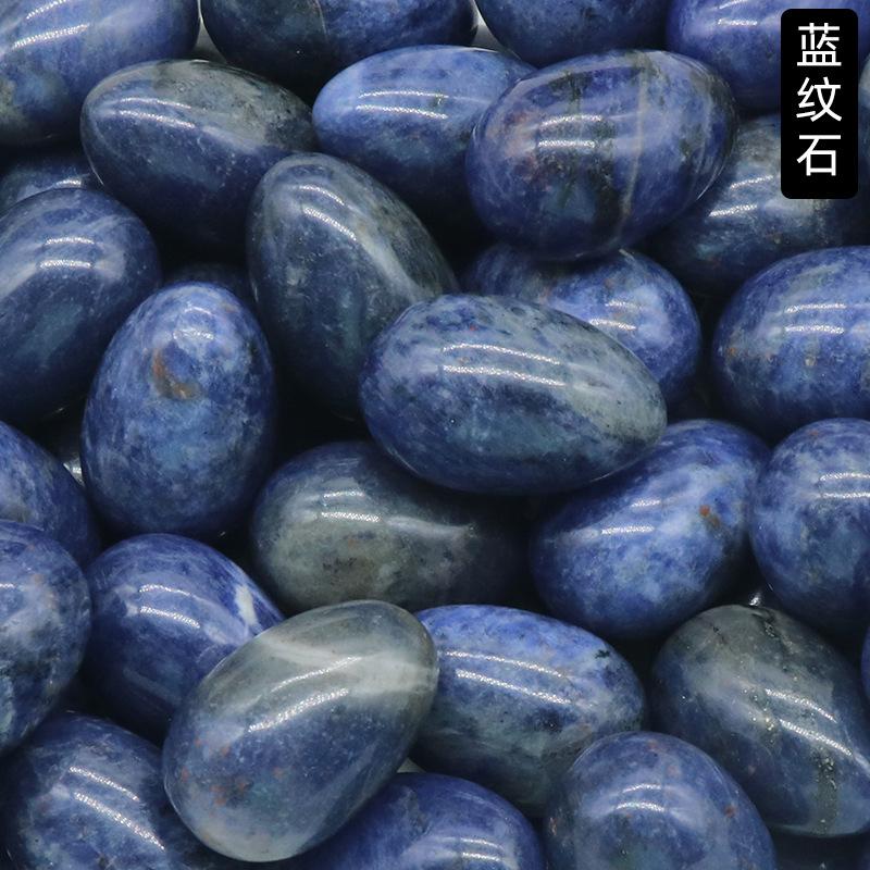 1pcs Egg Shaped 30mm Crystal Jade Small Egg Mining Bird Egg Stone Easter Colored Egg Natural Crystal Stone Gypsum Dropshipping