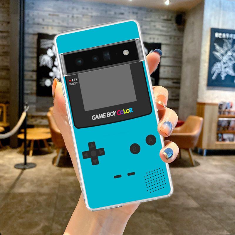 Чехол для телефона Google Pixel 9 8 7 6 Pro, Мягкий чехол Gameboy Boy для Pixel 6A 5 4 5A 4A 3A XL 5G, Силиконовый ударопрочный прозрачный чехол