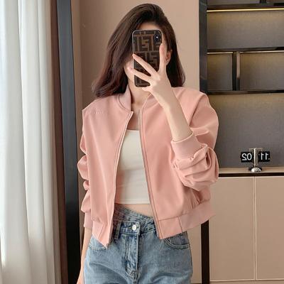 Куртка женская осенне-зимняя вышитая бейсбольная форма универсальный дизайн маленькая повседневная спортивная велюровая короткая куртка топ