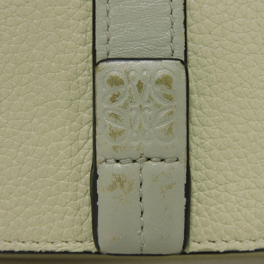 Used 12695 Trifold Wallet C660TR2X03 7942 Pastel Marble Green Ash Gray Brown Anagram Unisex from Japan AUTHENTIC