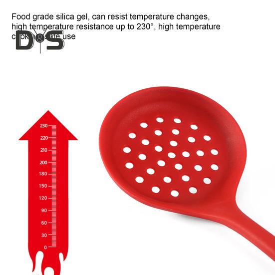 Лопатка с антипригарным покрытием, термостойкий силиконовый гибкий дуршлаг, совок для риса, удобный скребок для выпечки