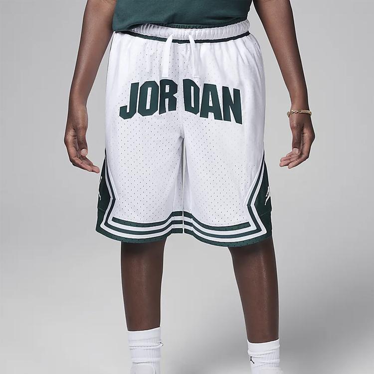 Jordan Спортивные шорты Dri-FIT Sport Diamond Белый Зеленый FV8613-100