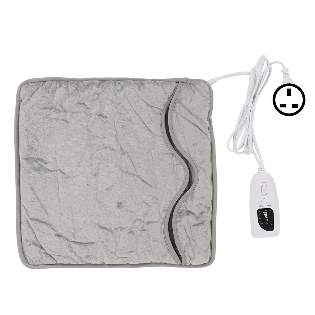 Электрическая грелка для ног с автоматическим отключением, подключаемая к розетке, портативная моющаяся грелка для мужчин и женщин, Великобритания