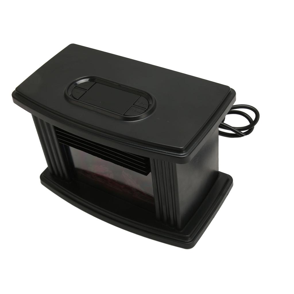 Мини-электрический каминный обогреватель с имитацией пламени, эффективное отопление, тихая работа, переносной камин