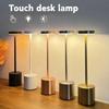 Современная сенсорная регулируемая настольная лампа, металлическая портативная лампа рассеянного света, подходит для украшения прикроватных столиков в различных гостиных