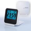 Digital Desk Clock Alarm Clock Bedside Square Shape Foldable Cover and Stand Portable Travel Camping Temperature