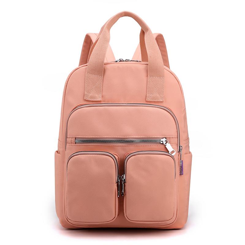 Fashionable Soft Leather Large-capacity Travel Backpack Dual-purpose Single-shoulder Schoolbag