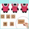 Пригласительная открытка «Игра в кальмара», раунд шесть, с яркой Pop It игрушкой-антистресс для снятия напряжения и сенсорной игры