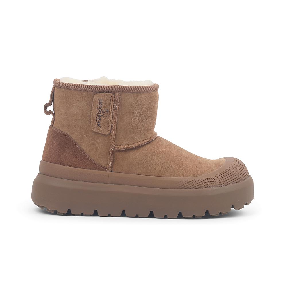 Oz Ugg Wear Adult Classic Plus Mini Boots Brown