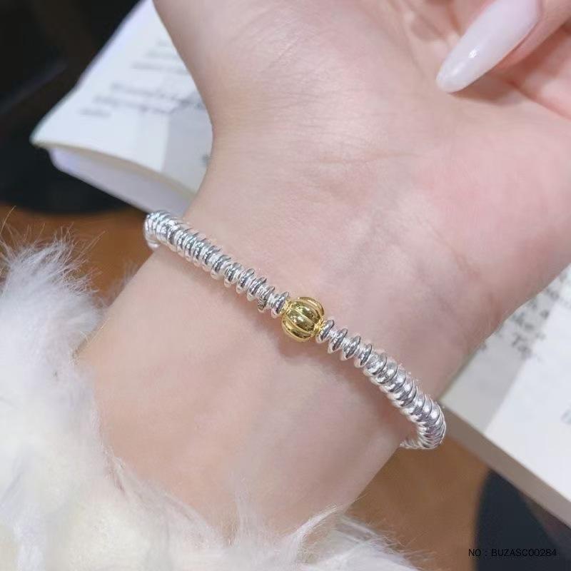 Браслет «Золотая тыква» Высококлассный Сенс Легкая Роскошь Комковатый Комковатый Счастливый Перевод Бусины Переплетение Мужские И Женские Браслеты