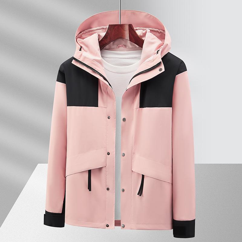 Spring and Autumn Color Matching Multi-bag Couple Windproof and Waterproof Single-layer Jacket Casual Outdoor Jacket Breathable Jacket