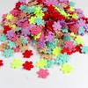 100pcs Five-petal Flower Jewelry Cloth Stickers 2CM Hairpin Accessories