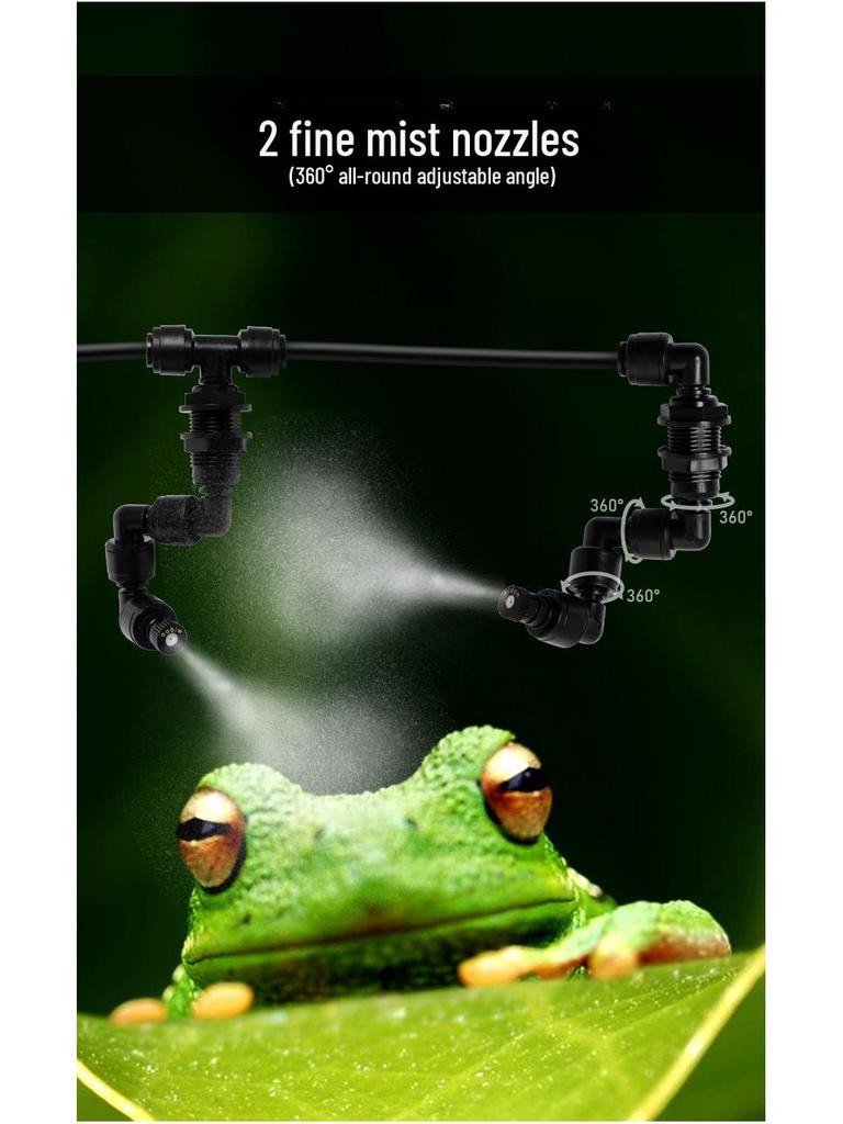 Smart Reptile Enclosure Misting System for Humidification