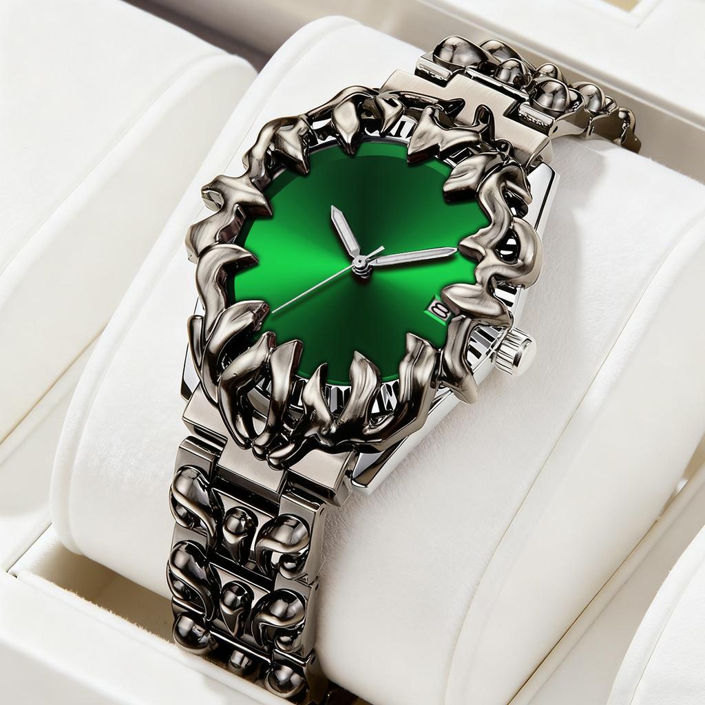 Special-shaped claws men's watch devil's eye personalized engraved waterproof pointed claws watch blue devil's eye quartz watch