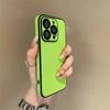 Роскошный кожаный разноцветный силиконовый чехол для телефона для iPhone 17 16 15 14 13 12 11 Pro Max Мягкий бампер Матовый ударопрочный простой чехол