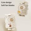 Cute Character Portable Bladeless Neck-Hanging Fan Cartoon Capybara Small Fan Outdoor Usb Charging Fan Students Summer Gifts