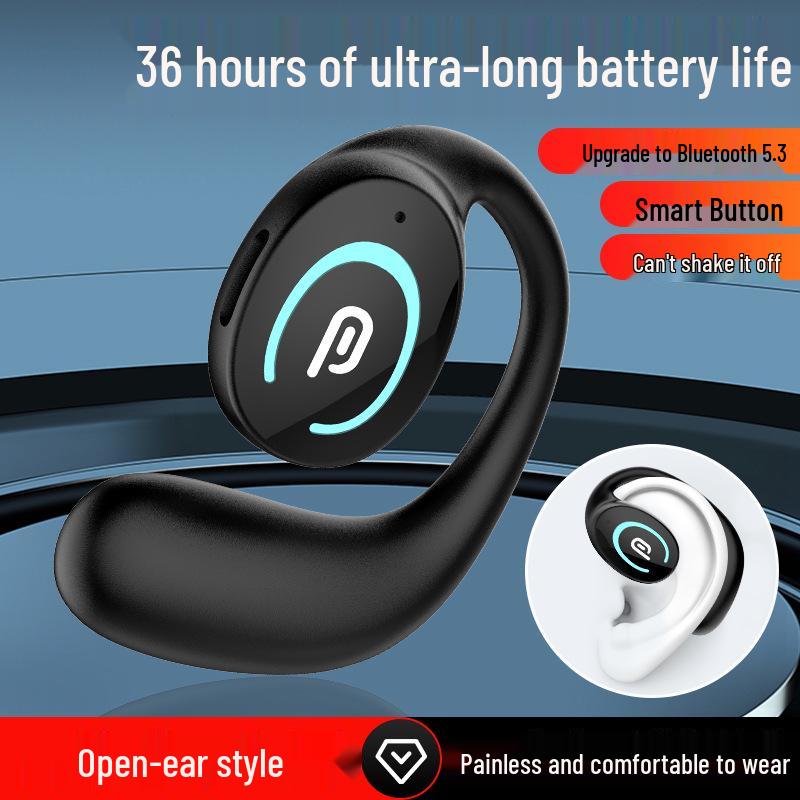 Новый стиль костной проводимости Bluetooth 5.3 Спортивные наушники-вкладыши с ультрадолгим временем работы от аккумулятора