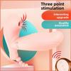 Женский сосательный носимый нагреваемый трехточечный вибратор, женский перезаряжаемый вибрирующий массажер, секс-продукты