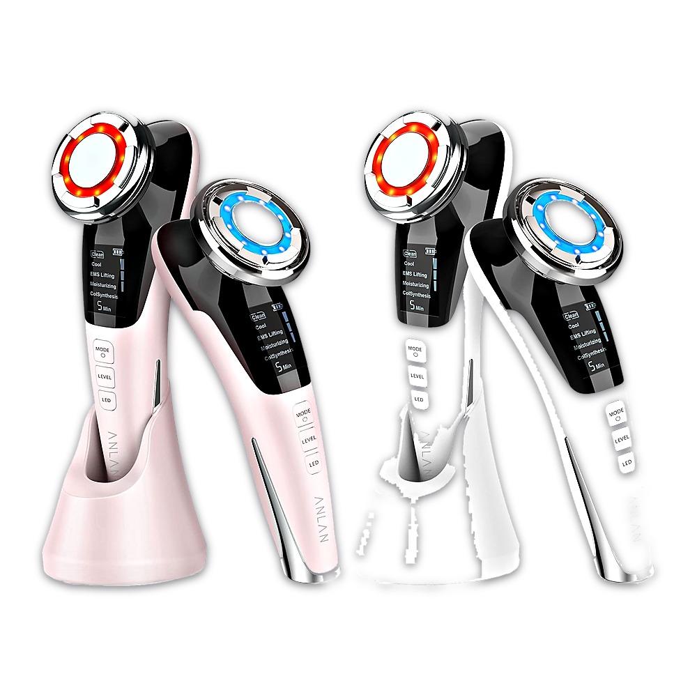 ANLAN Facial Beauty Device 8-in-1 Hot and Cold Care EMS Ion Skincare Massager Home Use DRY06