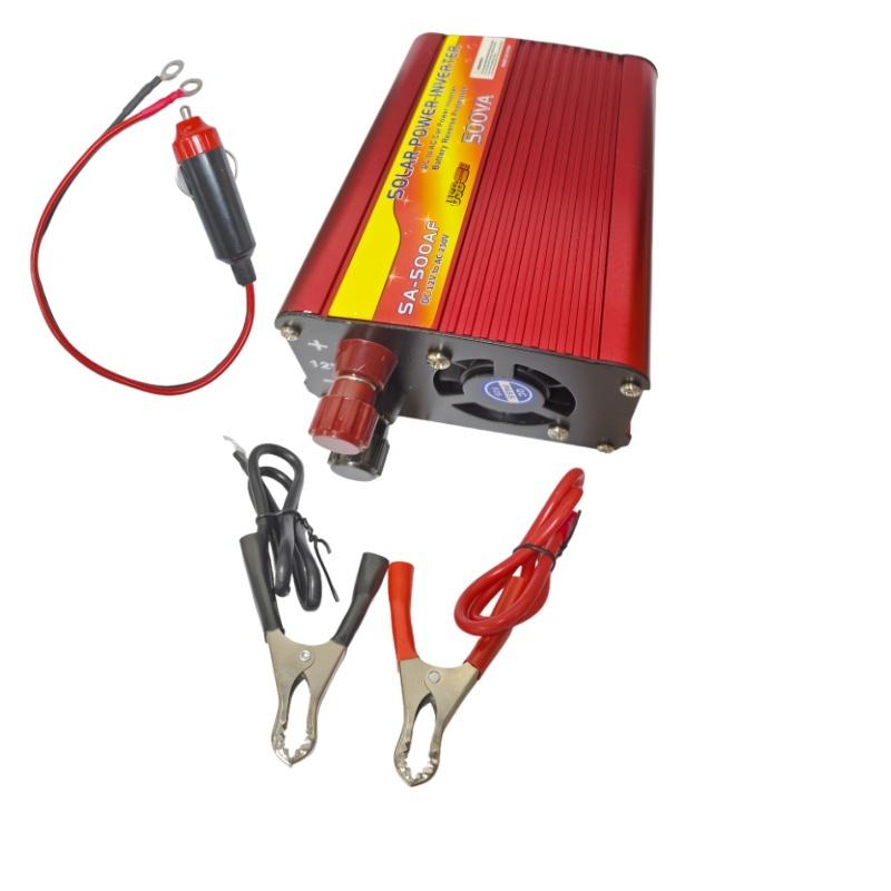 Euro 500W Car Inverter 12V to 220V Car Socket, Laptop Shaver Charging Inverter