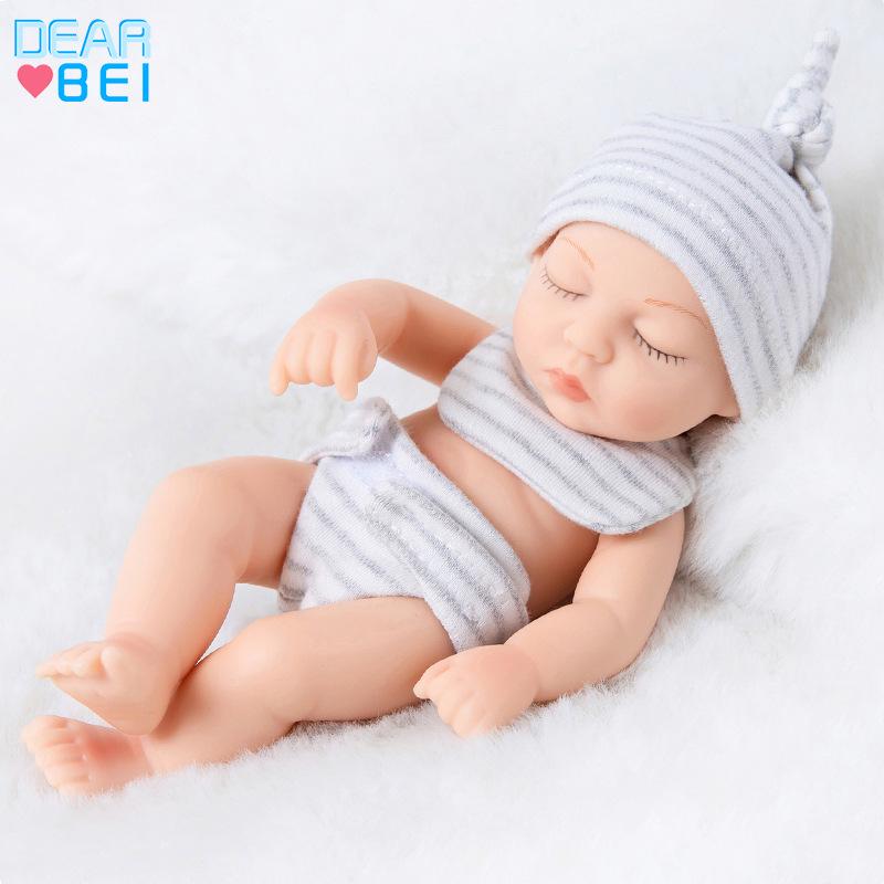 7-дюймовая мягкая виниловая кукла реборн, мини-фигурка