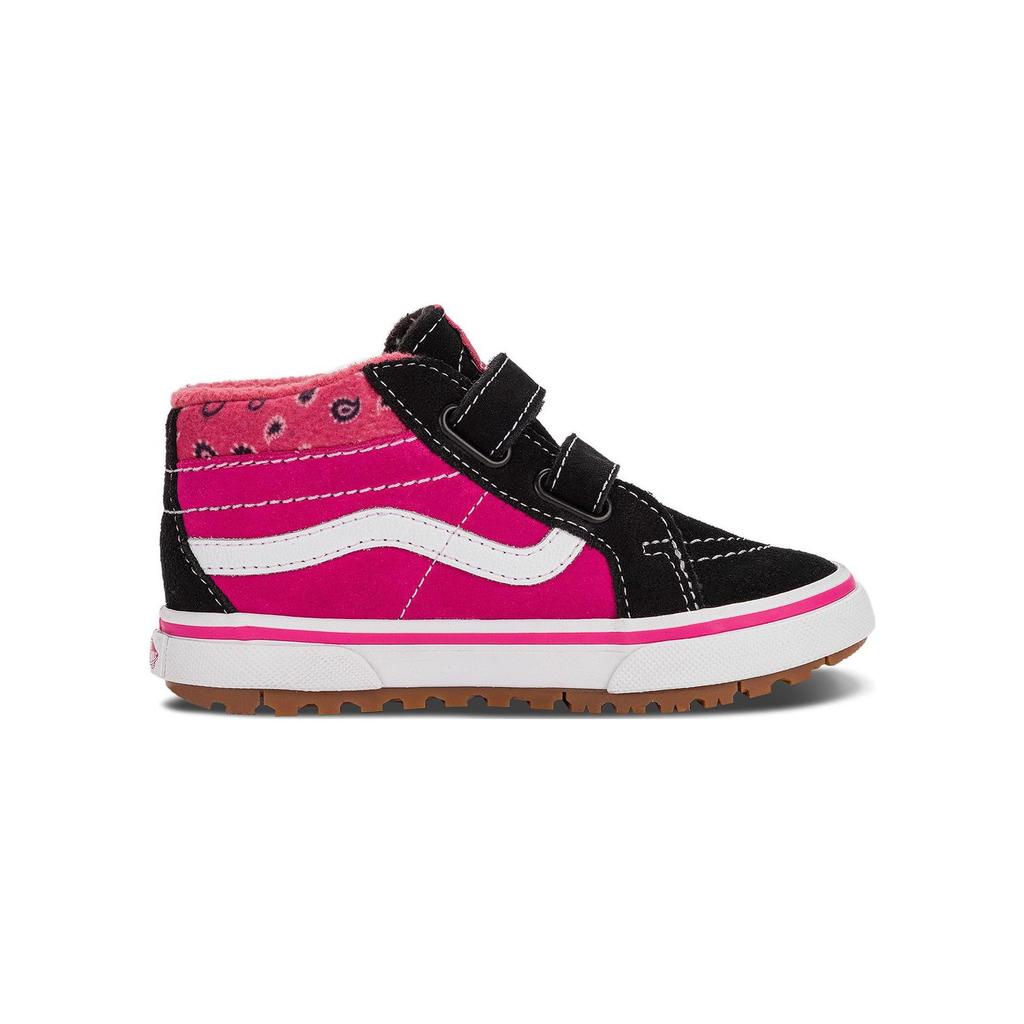(TD) Vans Paisley Sk8-mid Reissue Mte-1 'Pink Black' Baby VN0A5KRNB9P