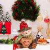 1/3 шт. Рождественский подарочный пакет на молнии, рождественский плюшевый держатель для кукол, снеговик, лось
