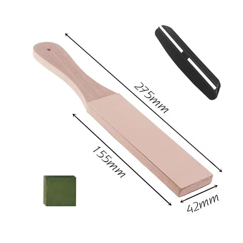 НОВЫЙНатуральная кожа Опасная бритва Складной нож Заточка Точилка для бритья Точильный ремень Полировка Кожа и полировальная паста