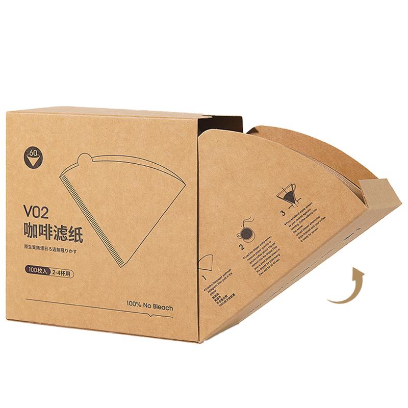 Фильтры для кофе, конусные фильтры 01 и 02, одноразовые натуральные бумажные фильтры, для кофеварок капельного и заливного типа