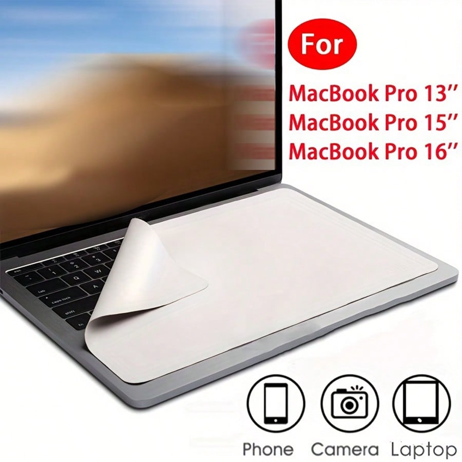 Тряпка из микрофибры, Чехол-клавиатура, Защитная пленка для экрана для MacBook Pro 13/15/16, iPad Pro, AirPods, Пылезащитный комплект пленок