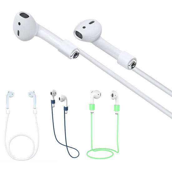 Silicone Neckband Anti-lose Cable Lanyard for AirPods Bluetooth-compatible Earphones