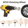Полировальный диск для полировки и электрическая отвертка для полировки колес, 5 шт.
