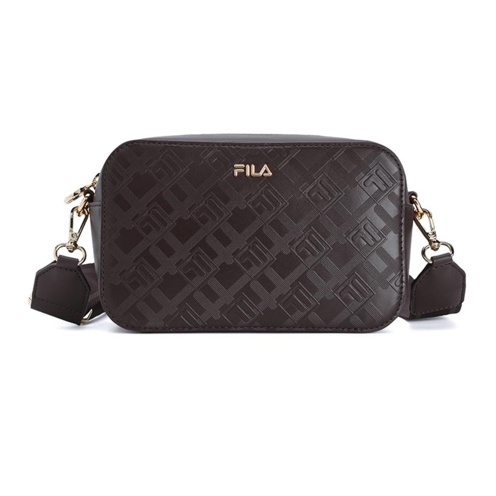 New FILA WHITE PU With Synthetic Leather Crossbody Bags Regular Women's Dark Crimson Red F13W543164FWI
