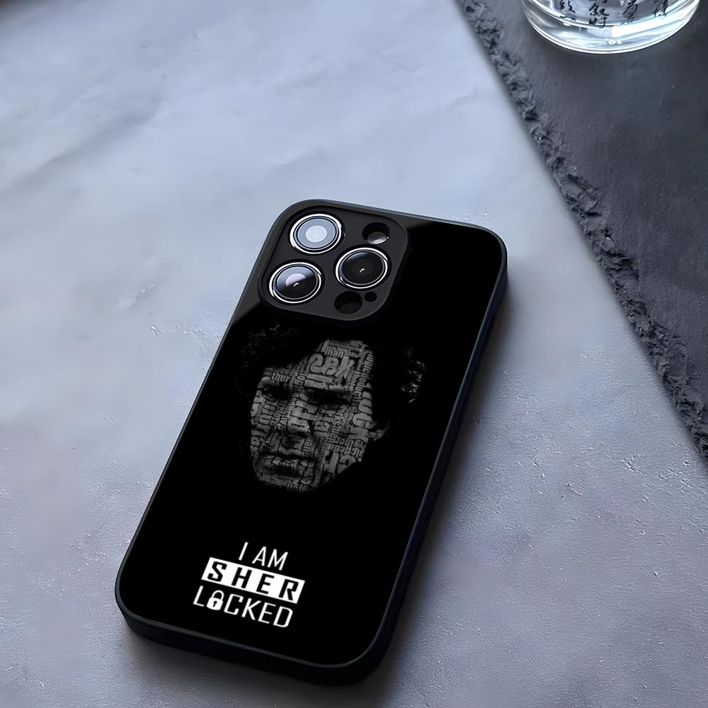 221b-ШерлокС-Х-Холмс-ТВ Чехол для телефона Закаленное стекло Для IPhone 17 13 14 16 12 15 11 Pro Max Plus Mini X XR SE2020 Coque