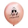 25pcs Balloons Latex Just Married Printed Fashion Decorative Wedding Party Supplies for Ball Party