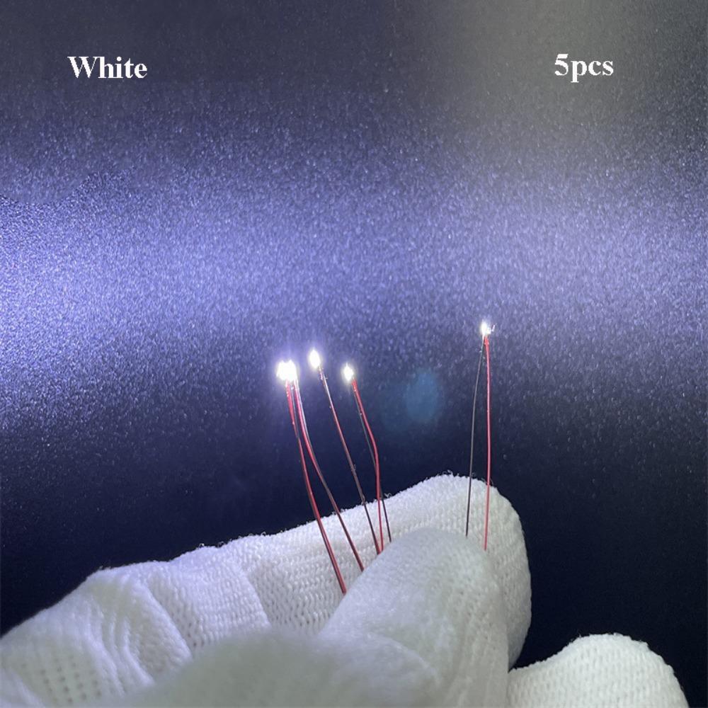 5pcs 0603 Models Car Modification Lights DIY Materials Led SMD Wires Red Black Line  For Model Train