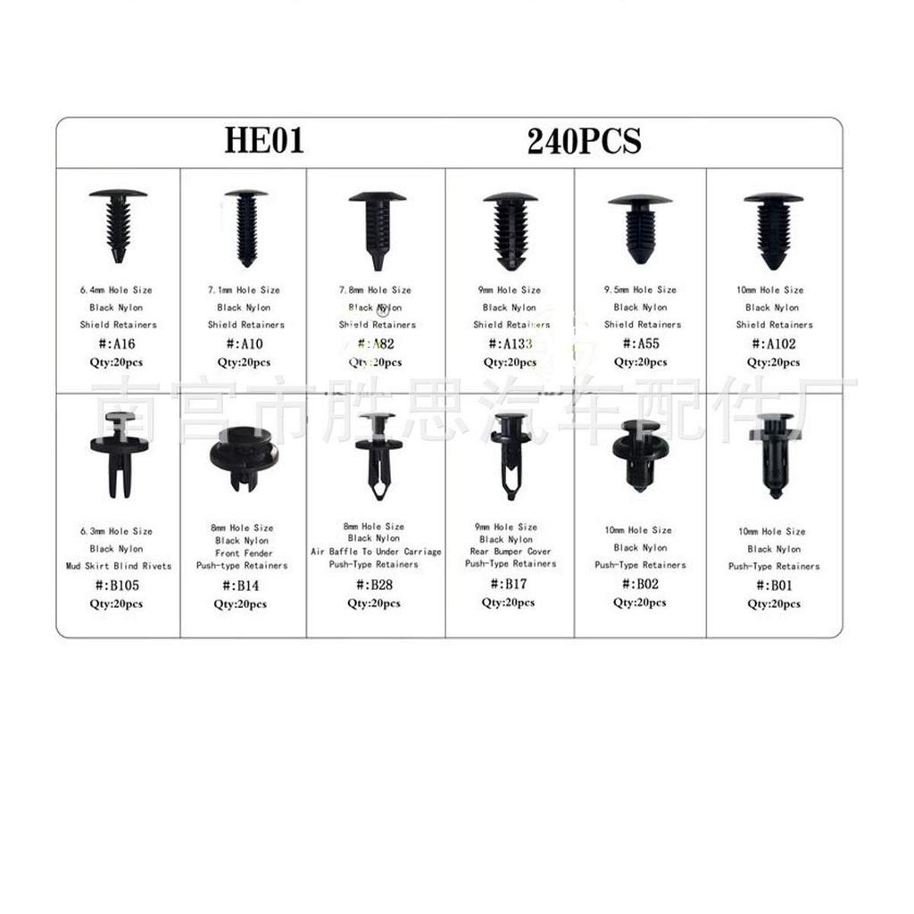 100PCS Snap-in Car Trim Clips: Lining Fix, Skirt Decoration