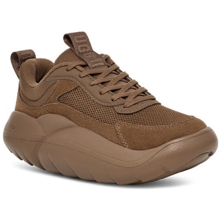 UGG Fabric Versatile Commuter Trendy Comfortable Low-Top Casual Shoes Women Sneaker Brown 1166011-HCK