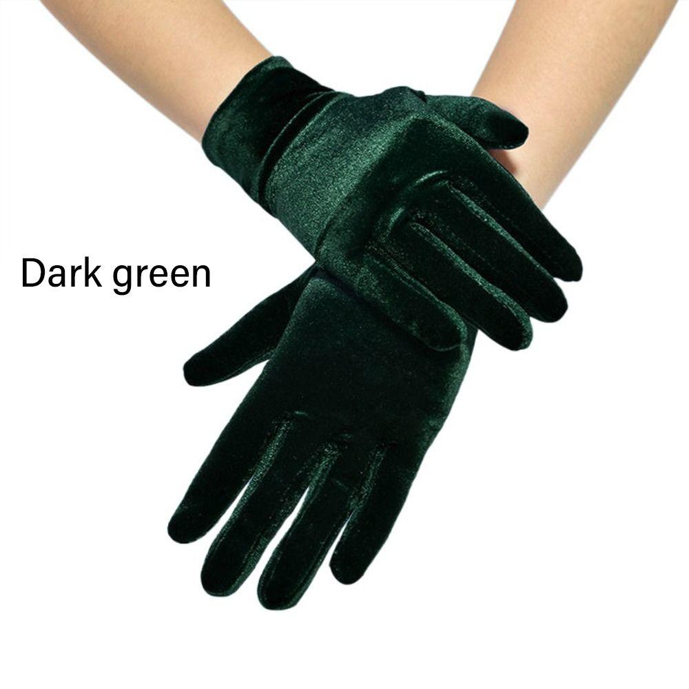 Halloween Autumn Winter Female Full Finger Velvet Full Finger Gloves Warm Gloves Mittens
