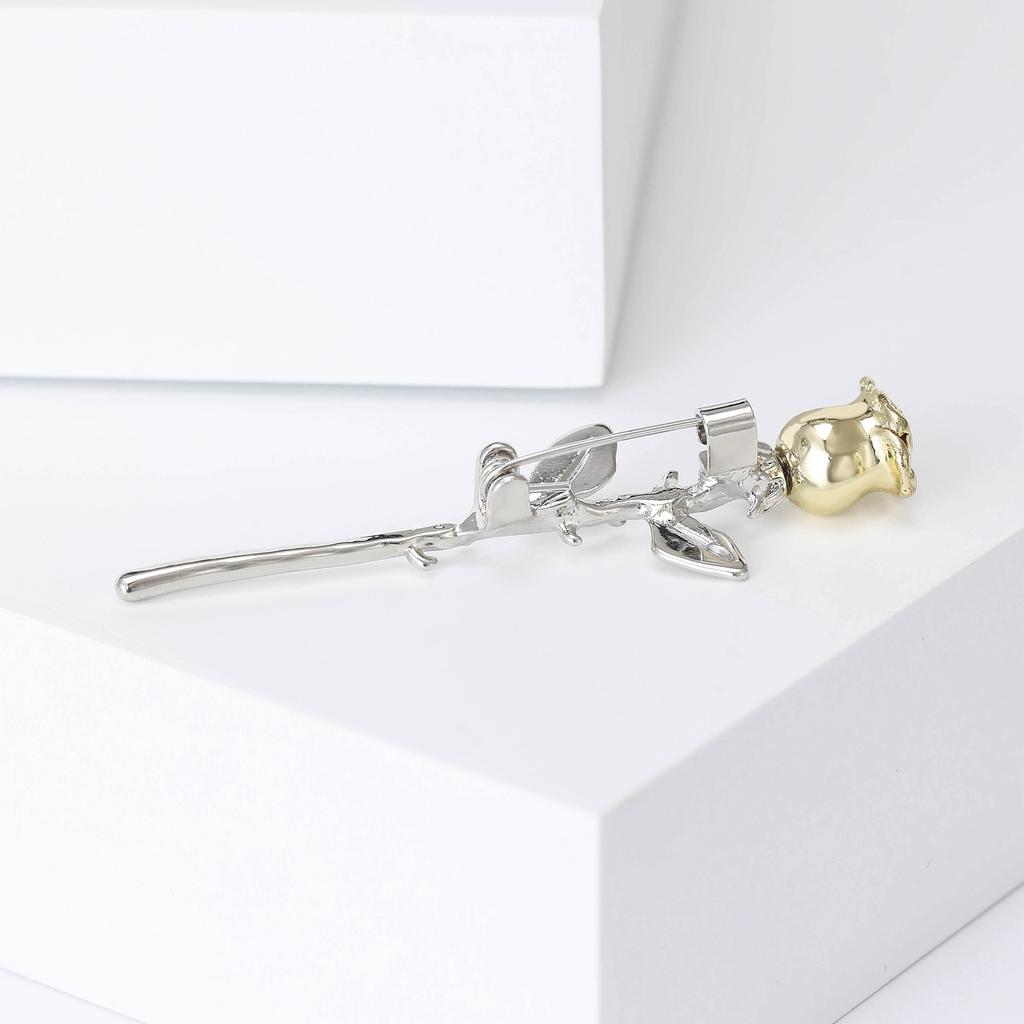 Простая мода темперамент роза ювелирные изделия тренд брошь женская одежда аксессуары брошь булавка кнопка