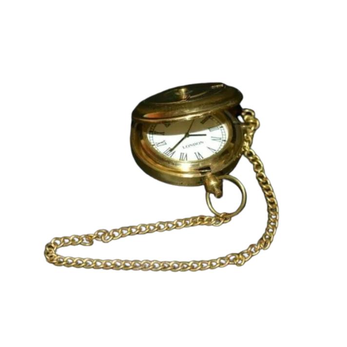 Старинные старинные морские латунные карманные часы телеграф коллекционный хороший подарок